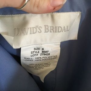 David’s bridal bridesmaid dress